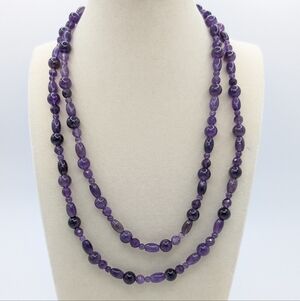 DTR Jay King 925 Amethyst Gemstone 40" Necklace